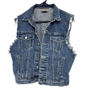 80’s Vintage Esprit Jean Distressed Vest Jacket